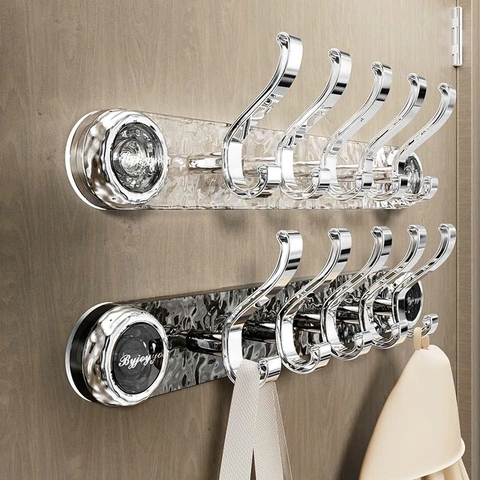 Thanh treo đồ 5 móc hút tường