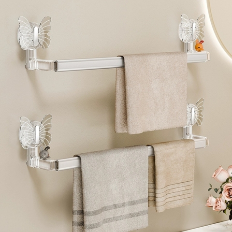 Thanh treo khăn và để dép kiểu cách bướm