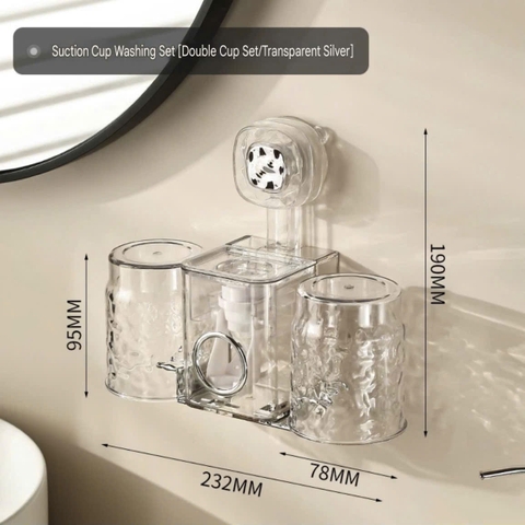 Bộ để bàn chải và dụng cụ nhả kem đánh răng