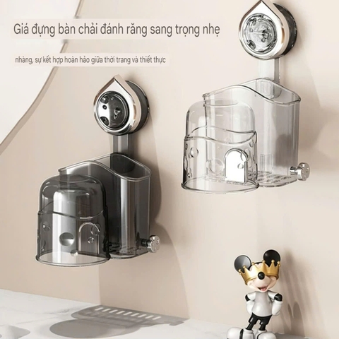 Giá để bàn chải kem đánh răng loại hút tường