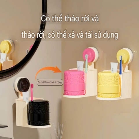 Giá để cốc và bàn chải kem đánh răng