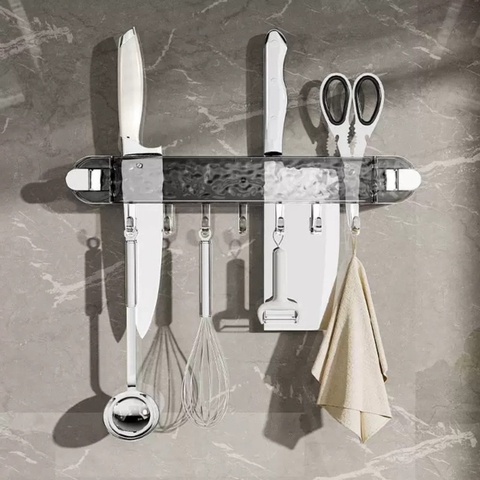 Giá để dao kéo có 7 móc nhỏ loại hút tường