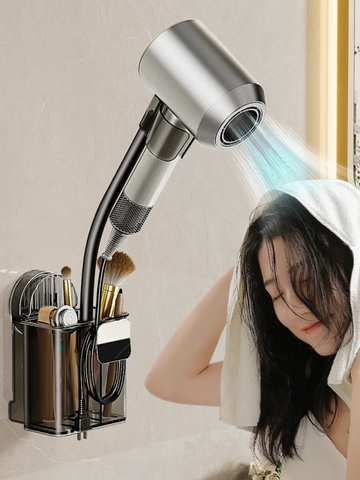 Giá đỡ máy sấy tóc có ngăn để lược