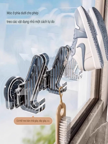 Giá phơi giày dép nhựa Mica trong suốt