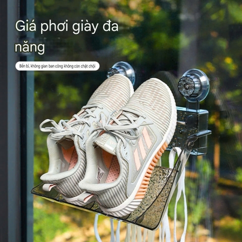 Giá phơi giày dép ở ban công