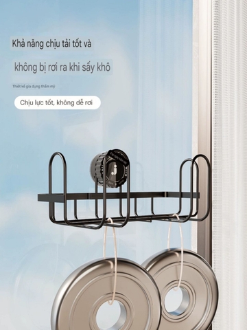 Giá phơi khô giày dép loại hút tường