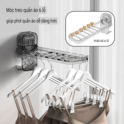 Giá phơi quần áo lót kiểu hút chân không