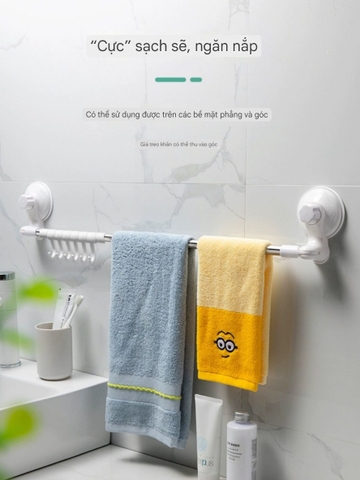 Thanh treo khăn tắm không cần khoan tường