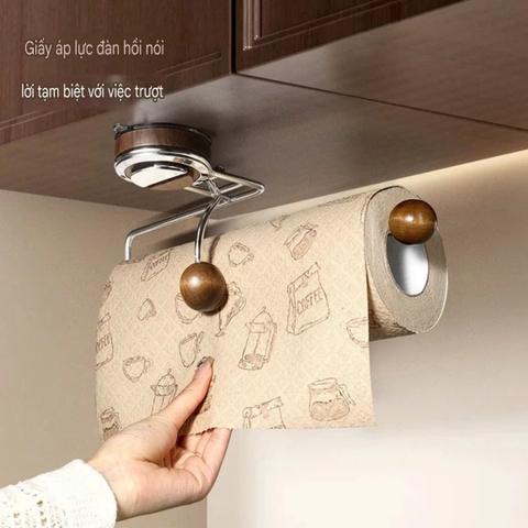 Giá treo khăn giấy cuộn kiểu hút tường