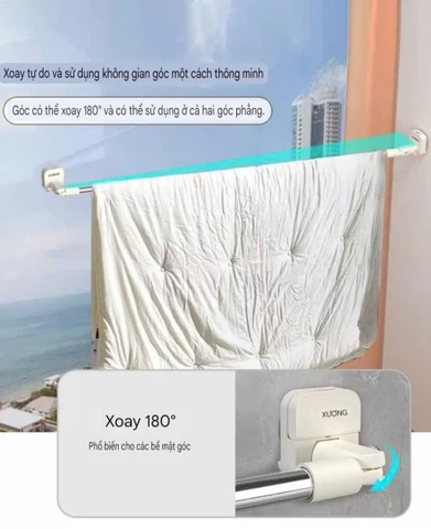 Giá treo quần áo chăn mền điều chỉnh kích thước