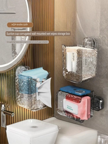 Hộp để khăn giấy ngược loại hút tường
