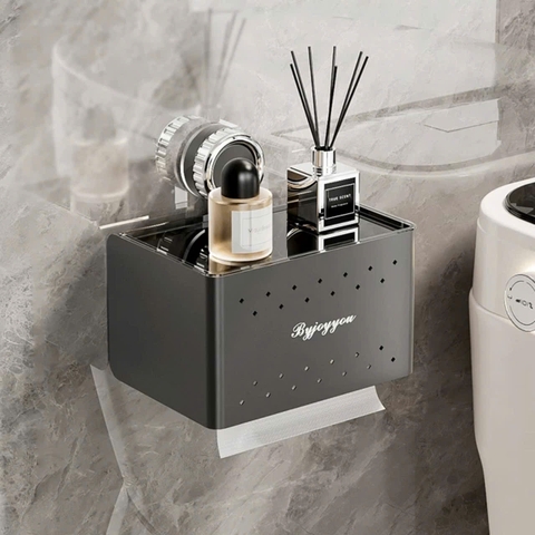 Hợp đựng khăn giấy hợp kim nhôm kiểu hút tường