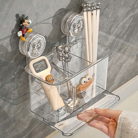 Hộp đựng muỗng đũa nhựa Mica trong suốt