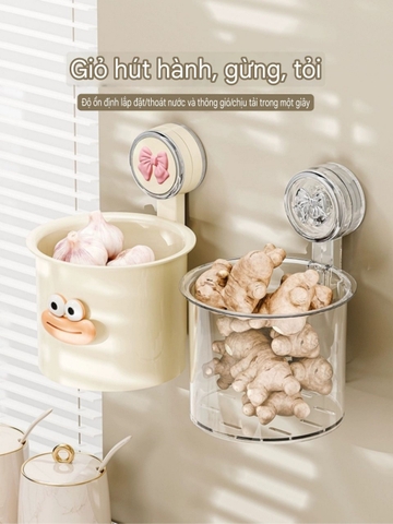 Hộp đựng mỹ phẩm và hành gừng tỏi