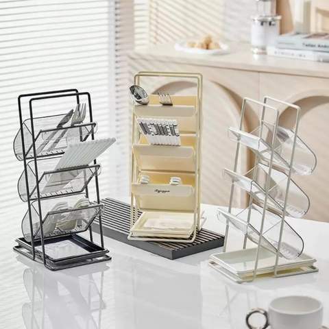 Kệ 3 tầng để dao muỗng đũa