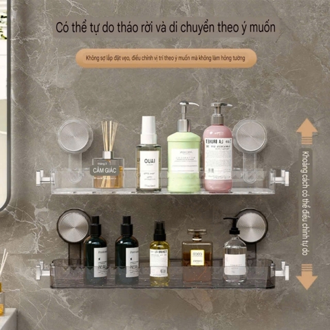 Kệ chữ nhật có móc nhỏ treo đồ ở cạnh