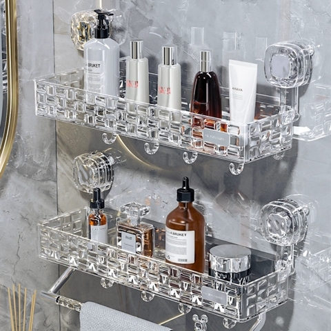 Kệ chữ nhật có móc và thanh máng đồ