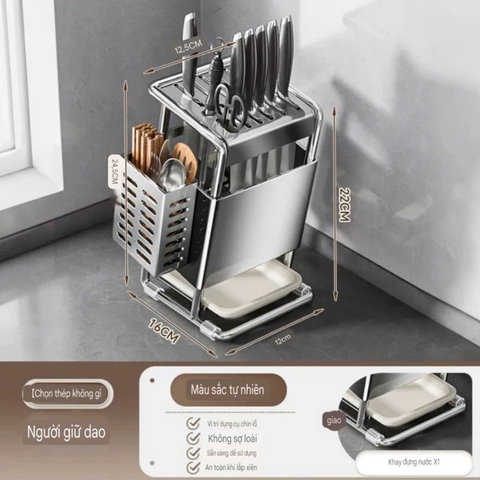 Kệ để dao muỗng đũa bằng thép không rỉ