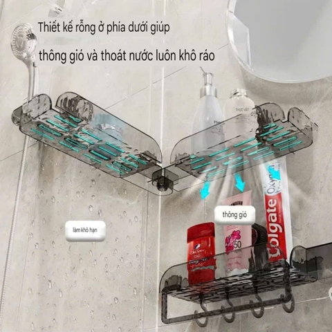 Kệ để dầu gội và đồ rửa chén