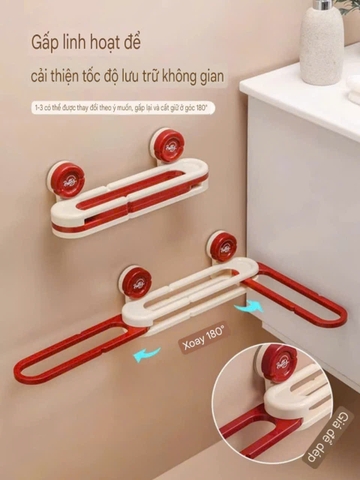 Kệ để dép và khăn kiểu xếp gọn