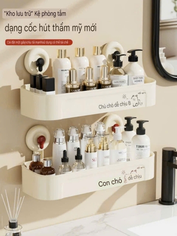 Kệ để đồ hình chú chó con loại hút tường