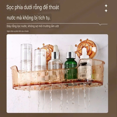 Hộp để đồ hình ovanl kiểu hút tường