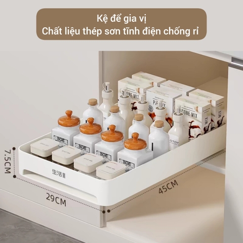 Kệ úp chén dĩa và để đồ gia vị