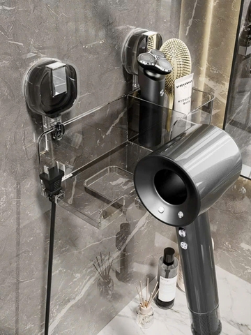 Kệ để mỹ phẩm và máy sấy tóc