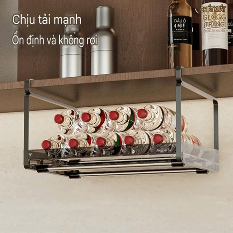 Kệ gắn gầm tủ để đồ nhà bếp, nhà tắm