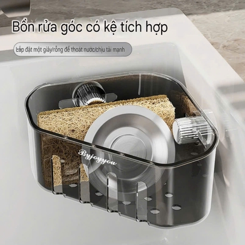 Kệ hình tam giác để đồ rửa và hành tỏi