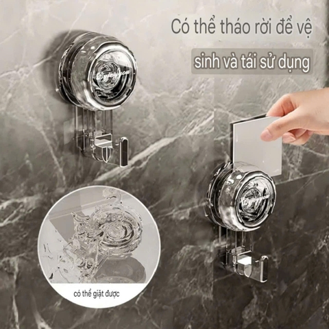 Móc treo đồ đa năng kiểu hút tường