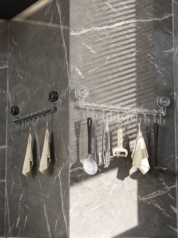 Thanh treo đồ nhà bếp nhà tắm có 10 móc nhỏ