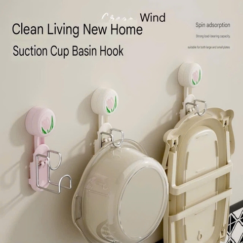 Móc treo thau chậu hình bông hồng