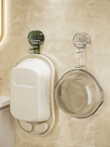 Móc treo thau chậu kiểu hút tường