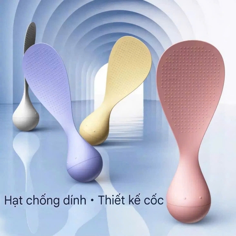 Muỗng xới cơm chống dính và giữ thăng bằng