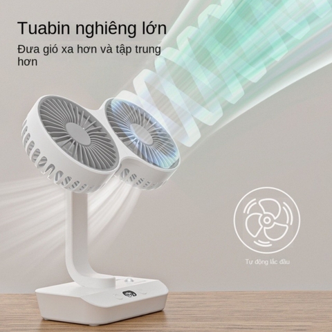 Quạt Mini 2 đầu 4 cấp độ gió