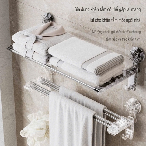 Thanh treo có 4 hàng để khăn