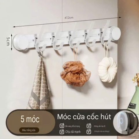 Thanh treo đồ có 5 móc di chuyển