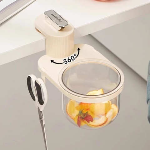 Thùng rác mini xoay 360 độ kiểu hút tường