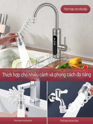 Vòi nối tăng áp có lõi lọc nước