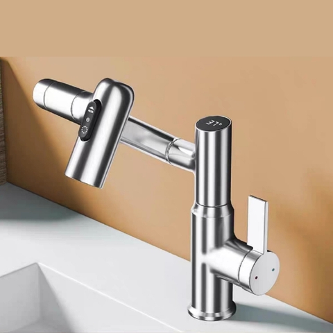 Vòi rửa mặt có 3 chế độ phun nước và xoay được 4 hướng