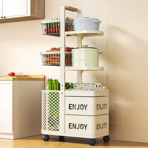 Xe đẩy để đồ nhà bếp bằng thép Carbon