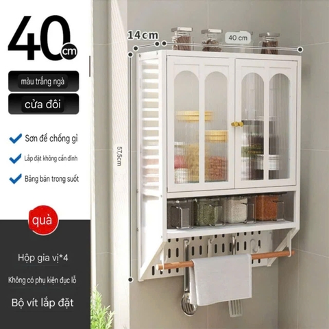 Tủ để đồ nhà bếp kiểu dán tường
