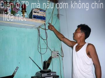Điện ở TP mà nấu cơm không chín