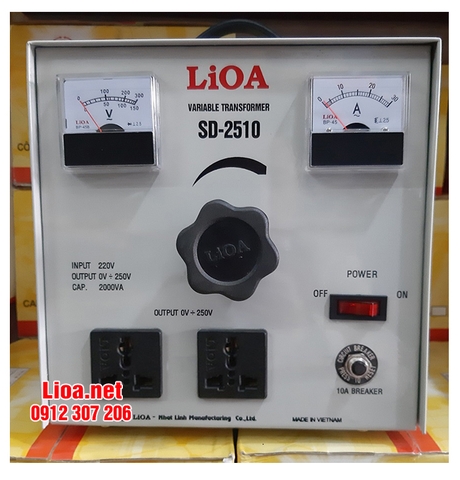 BIẾN ÁP VÔ CẤP 1 PHA 2,2KVA-10A
