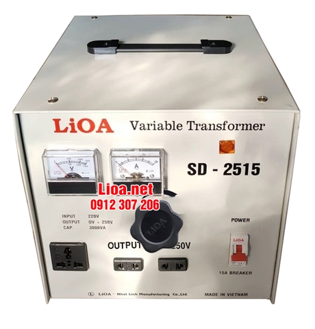 BIẾN ÁP VÔ CẤP 1 PHA 3,3KVA-15A