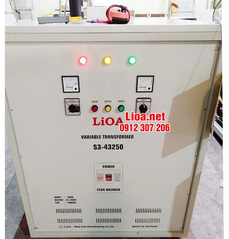 BIẾN ÁP VÔ CẤP LIOA 3 PHA 165KVA-250A