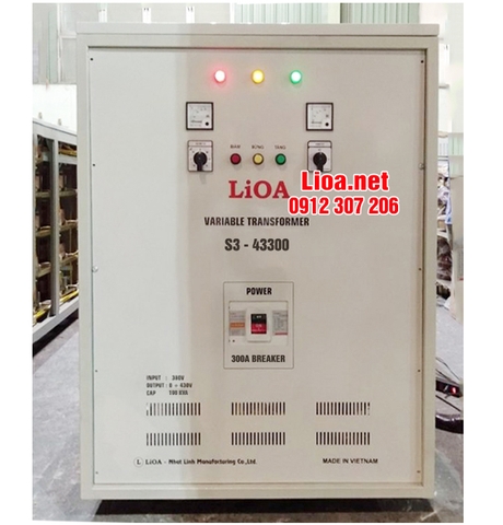 BIẾN ÁP VÔ CẤP LIOA 3 PHA 200KVA-300A