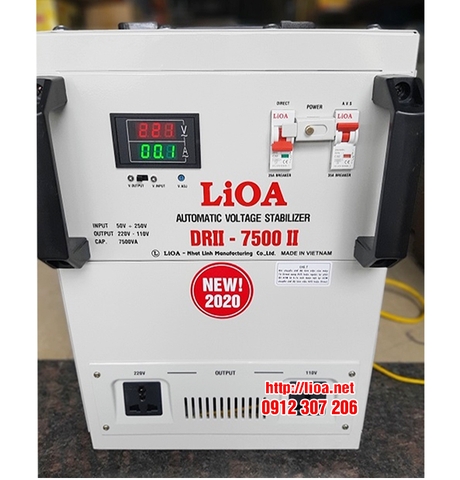 LIOA 7,5KVA 1PHA DẢI 50V-250V