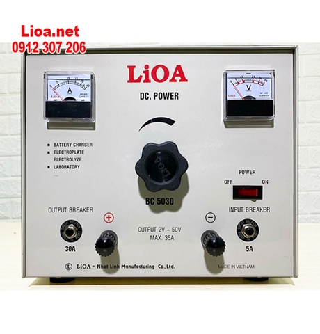 NẠP ẮC QUY LIOA BC50-30